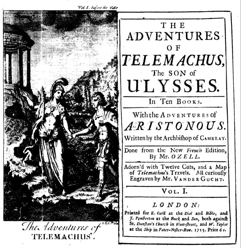 Fenelon Adventures of Telemachus